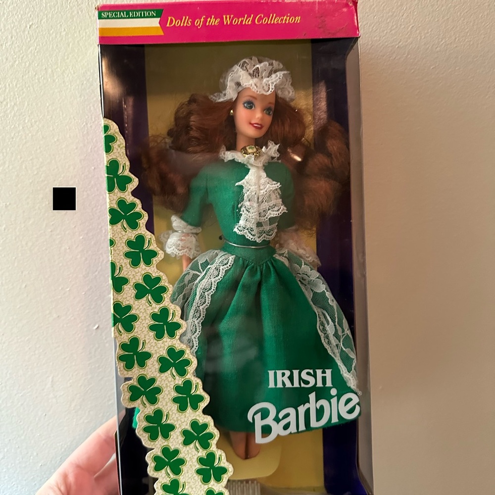 Irish Barbie Doll in Green Dress